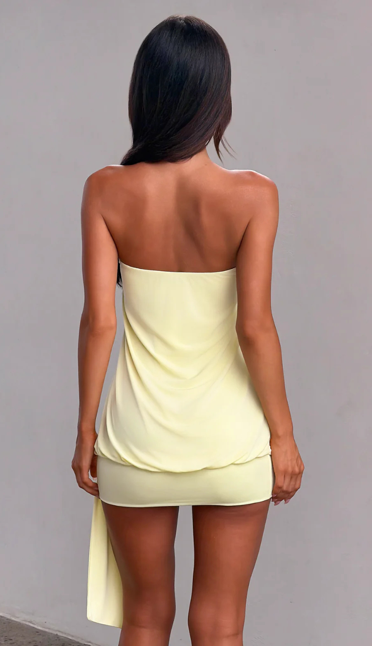 Tiana Yellow Mini Dress