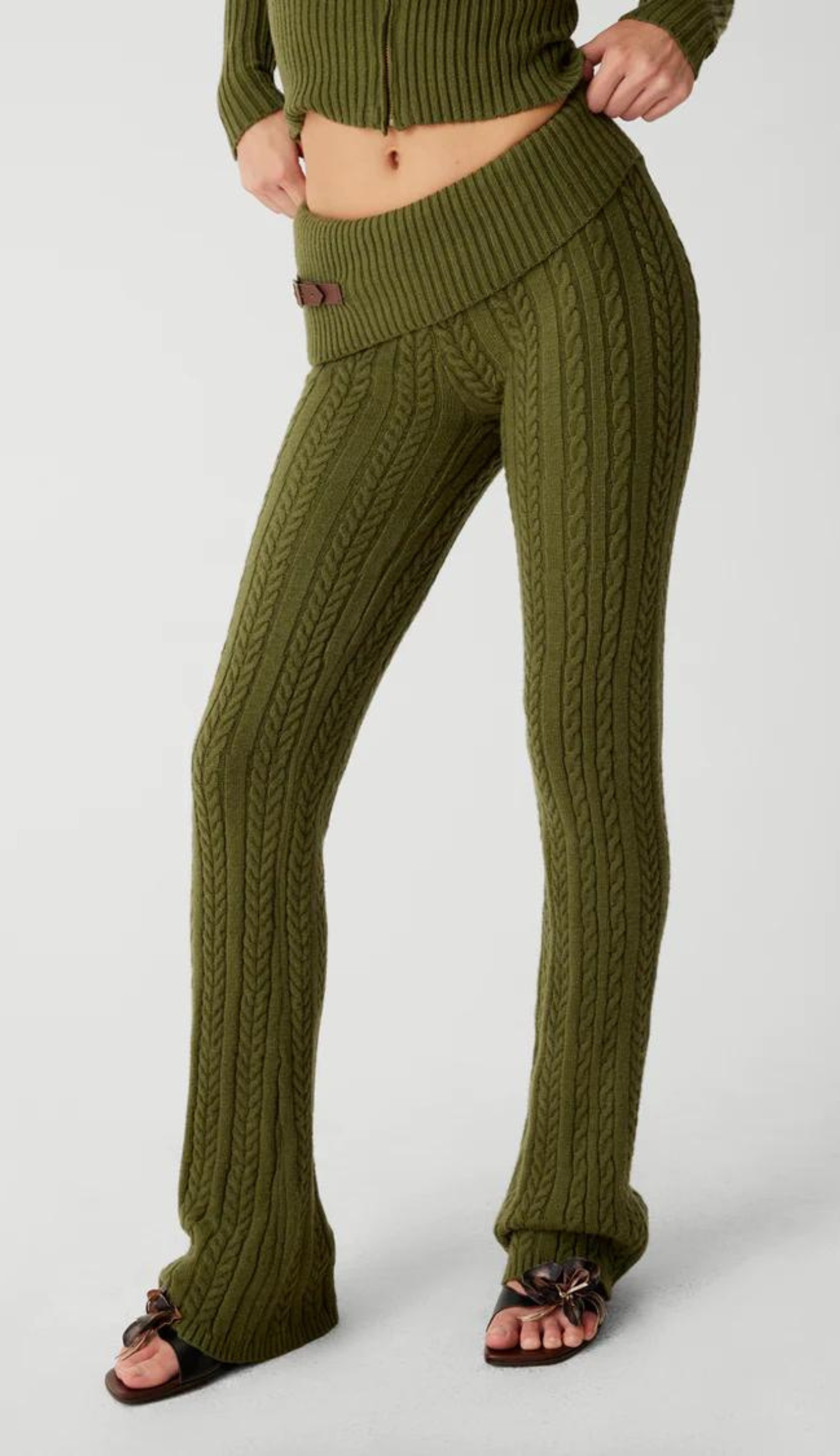 Anneli Green Knit Sweater & Pants