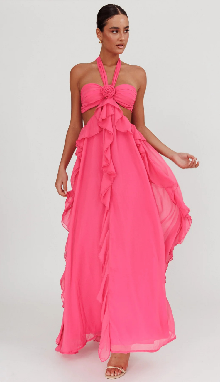 Milla Hot Pink Maxi Dress