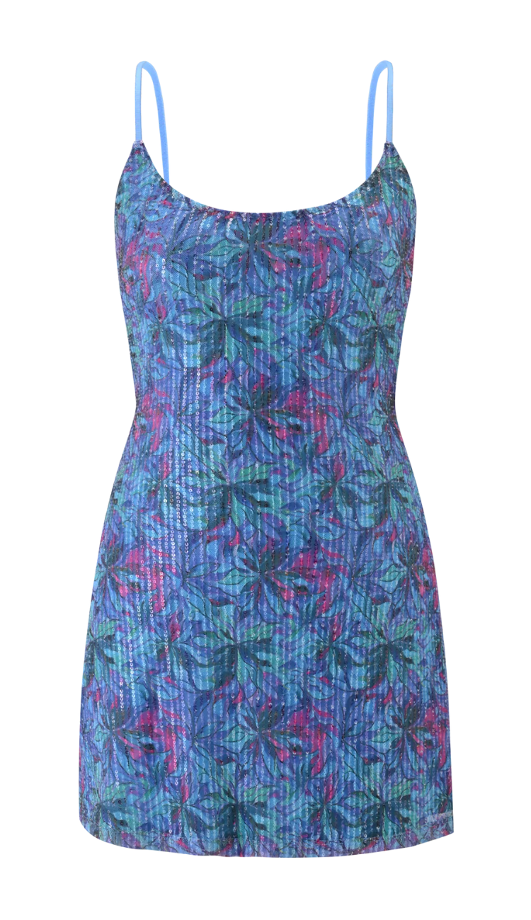 Norma Blue Mini Dress