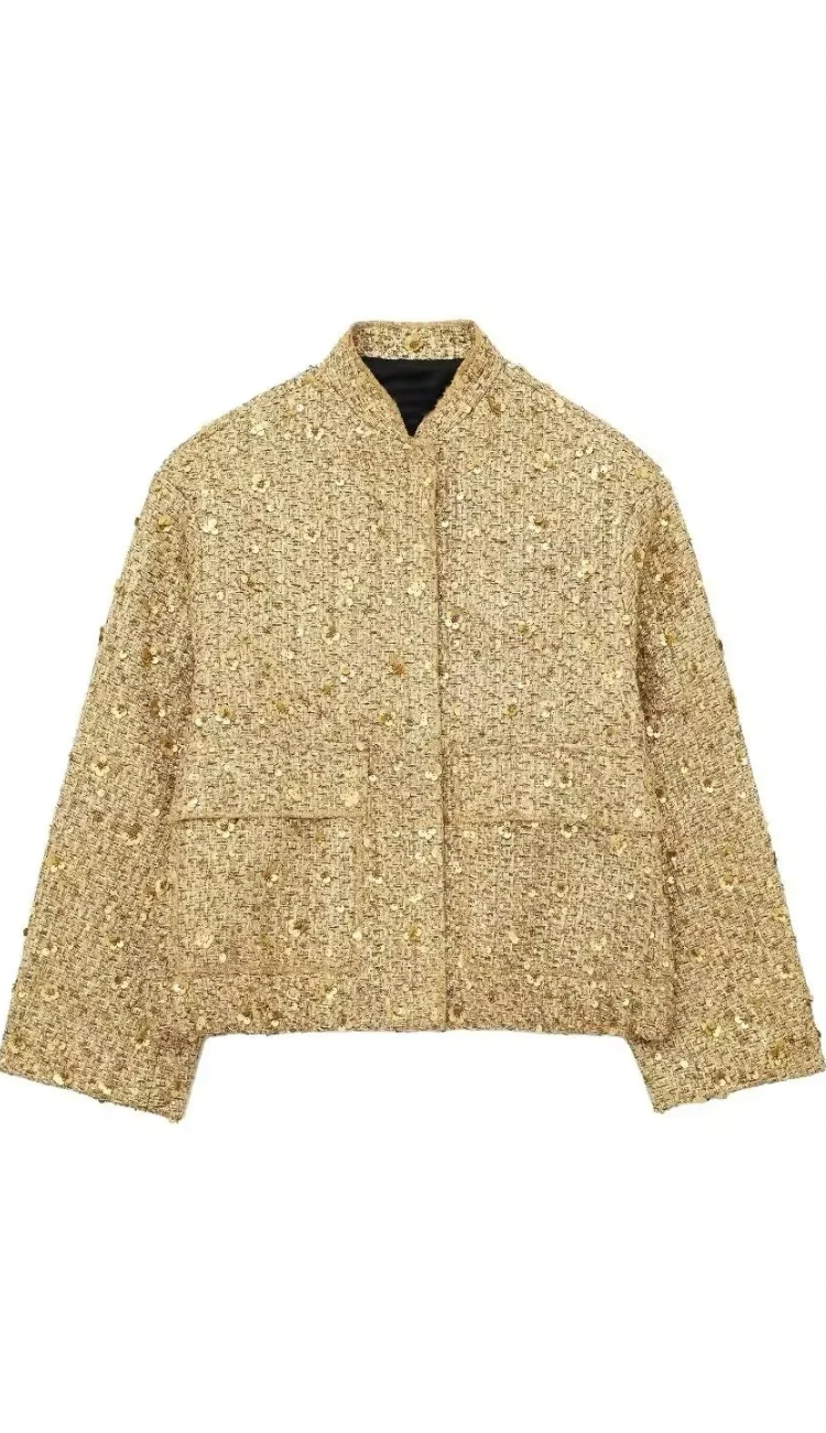 Klum Gold Sequin Jacket