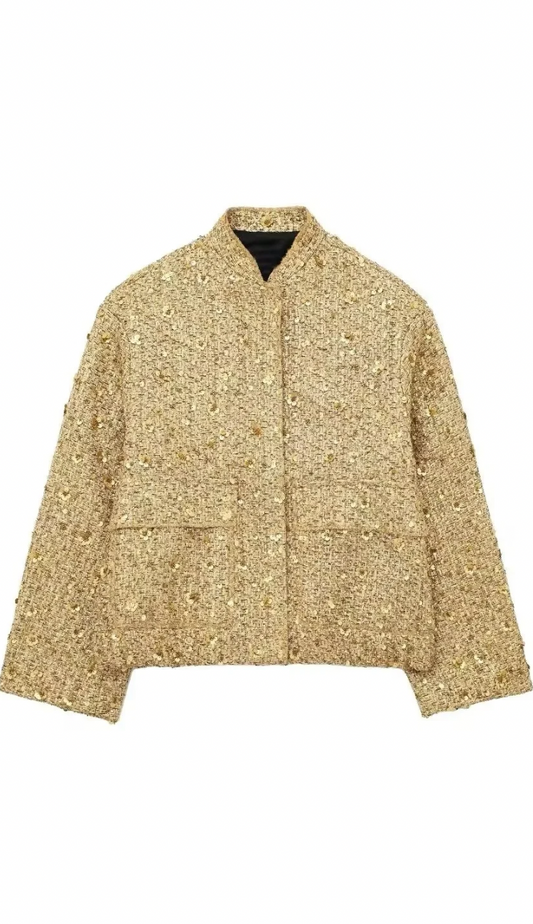 Klum Gold Sequin Jacket