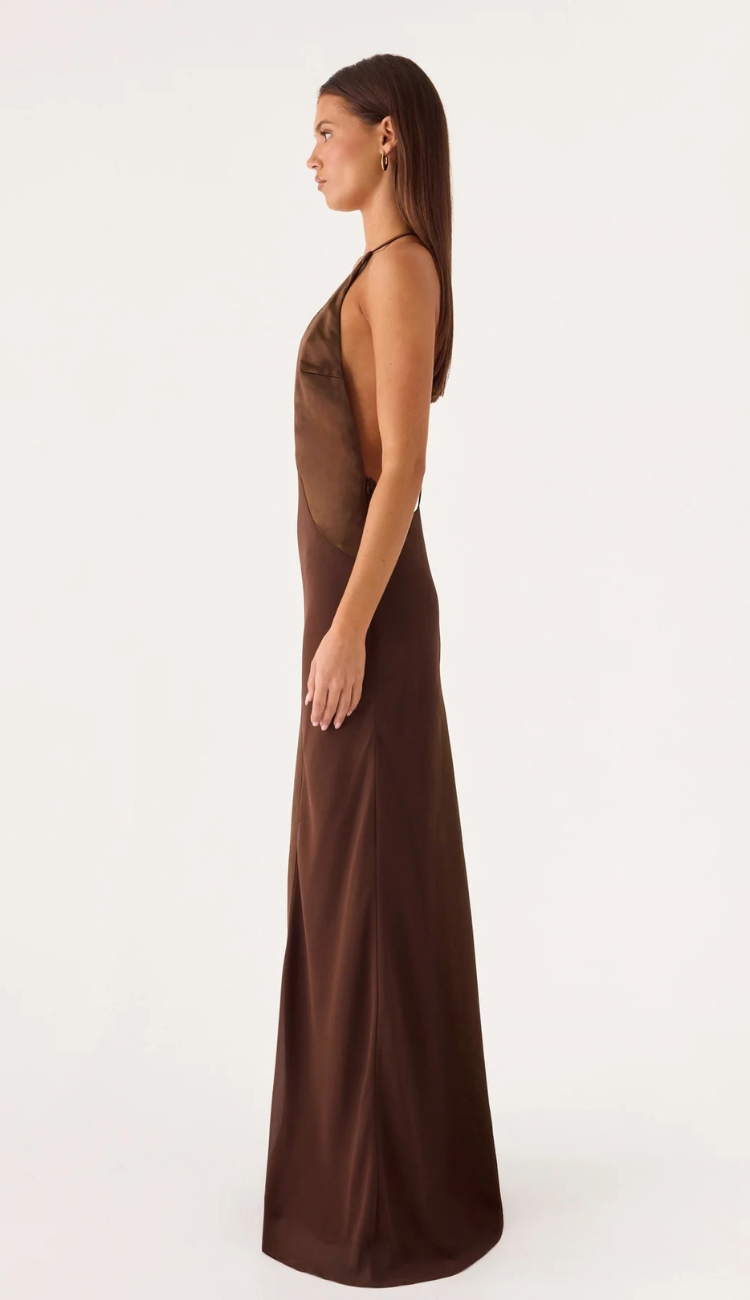 Lizbeth Brown Maxi Dress
