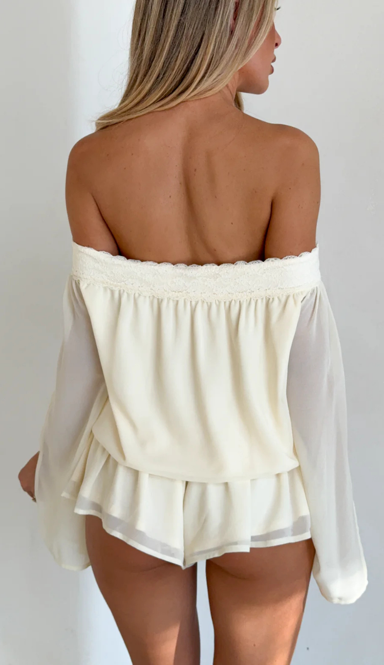 Yane Ivory Playsuit