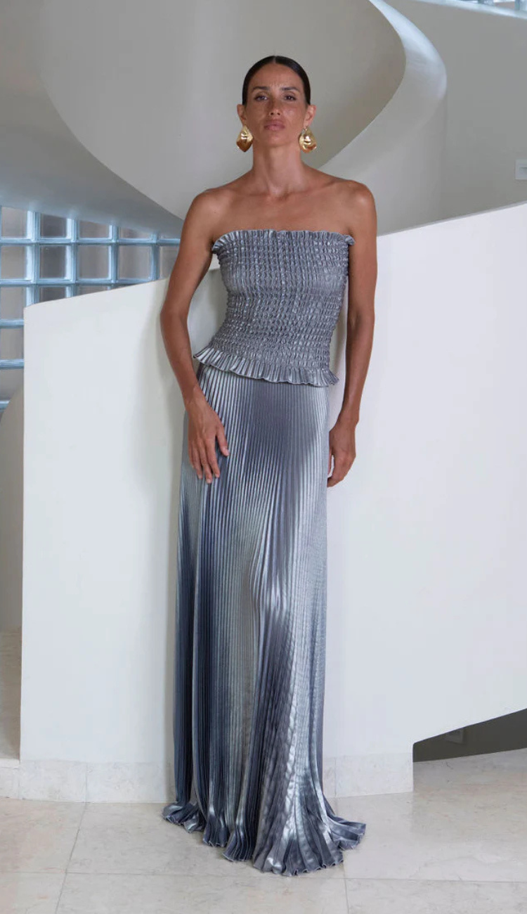 Genevieve Blue Shimmer Gown