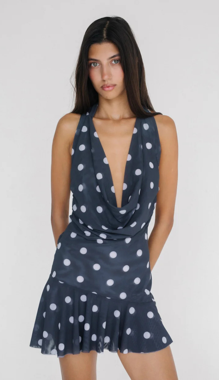Lunelle Polka Dots Mini Dress
