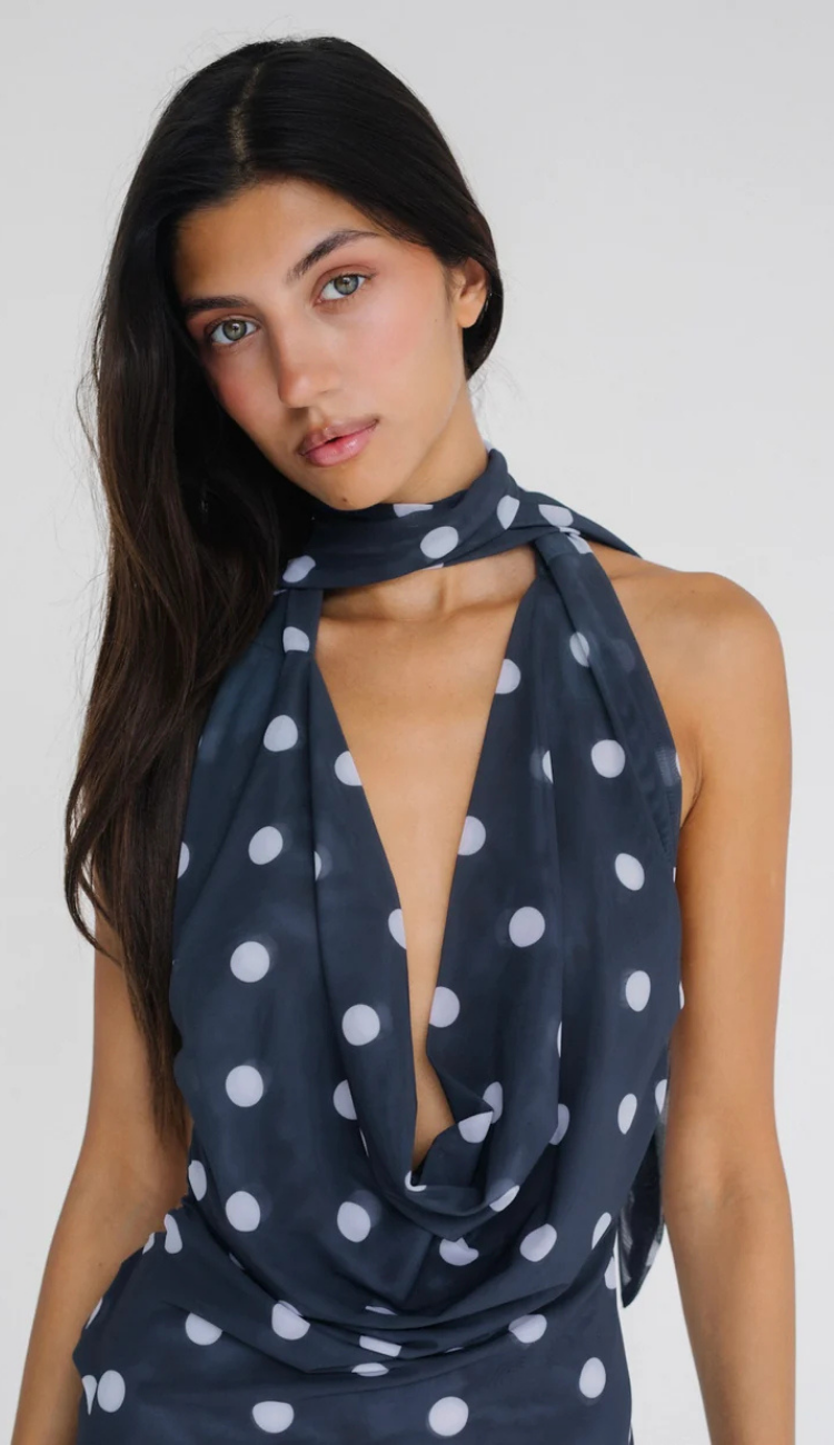Lunelle Polka Dots Mini Dress