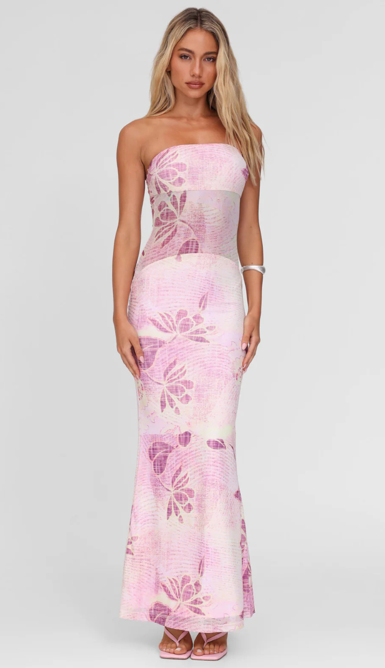Ella Pink Maxi Dress