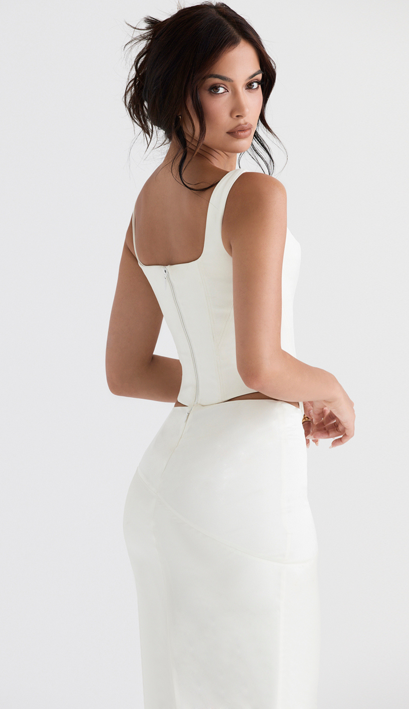 Rue White Corset