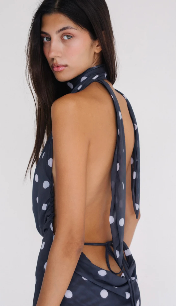 Lunelle Polka Dots Mini Dress