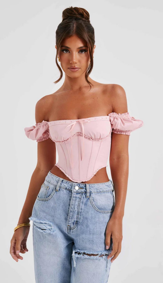 Kate Corset Pink Top