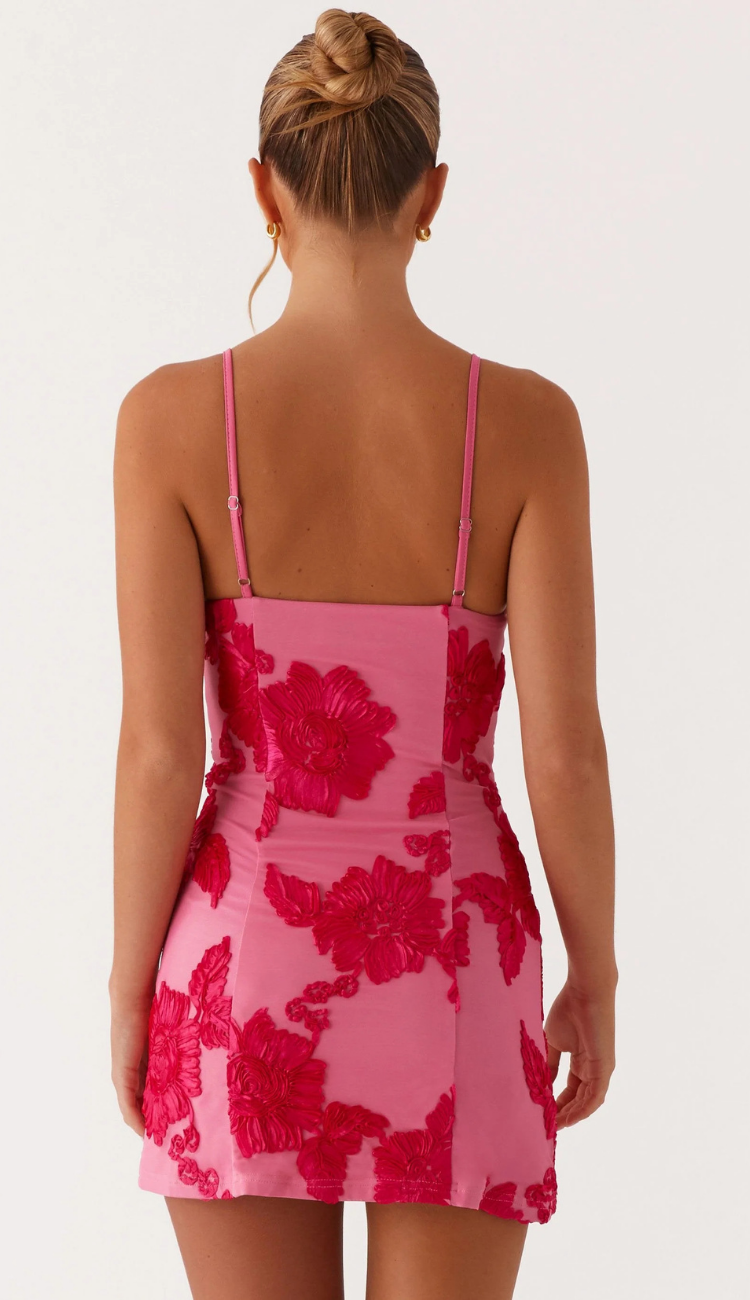 Becky Hot Pink Mini Dress