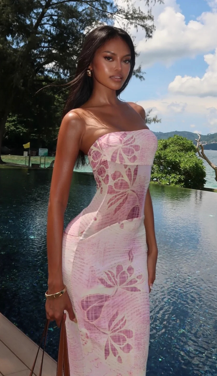 Ella Pink Maxi Dress