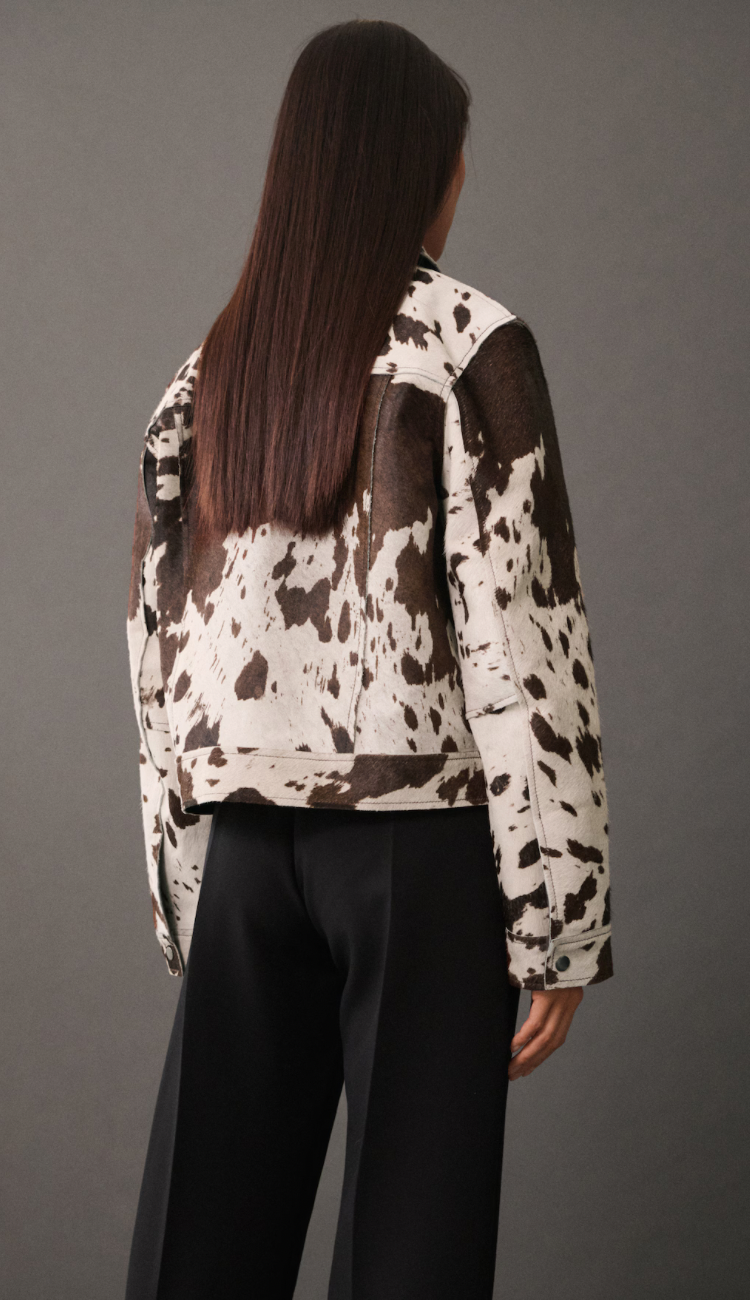 Cow Print Jacket