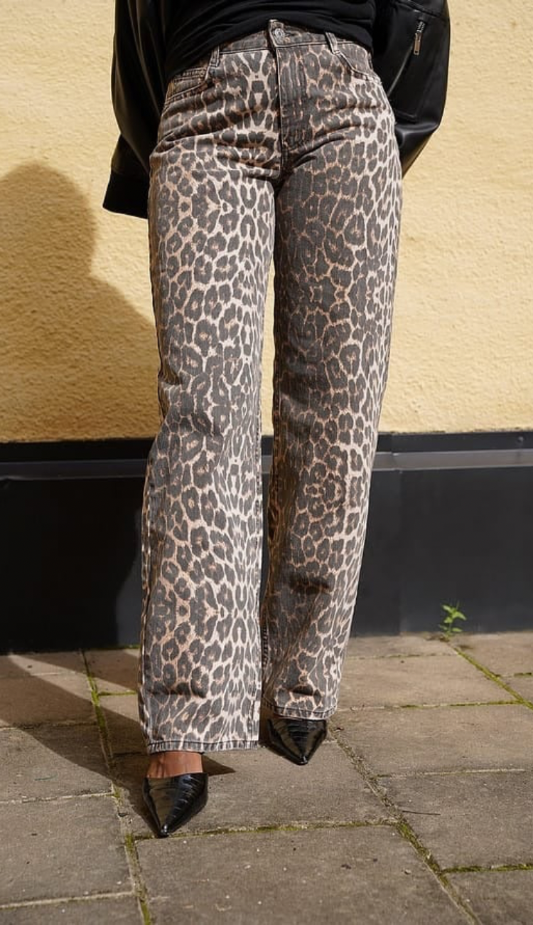 Leopard Print Jeans