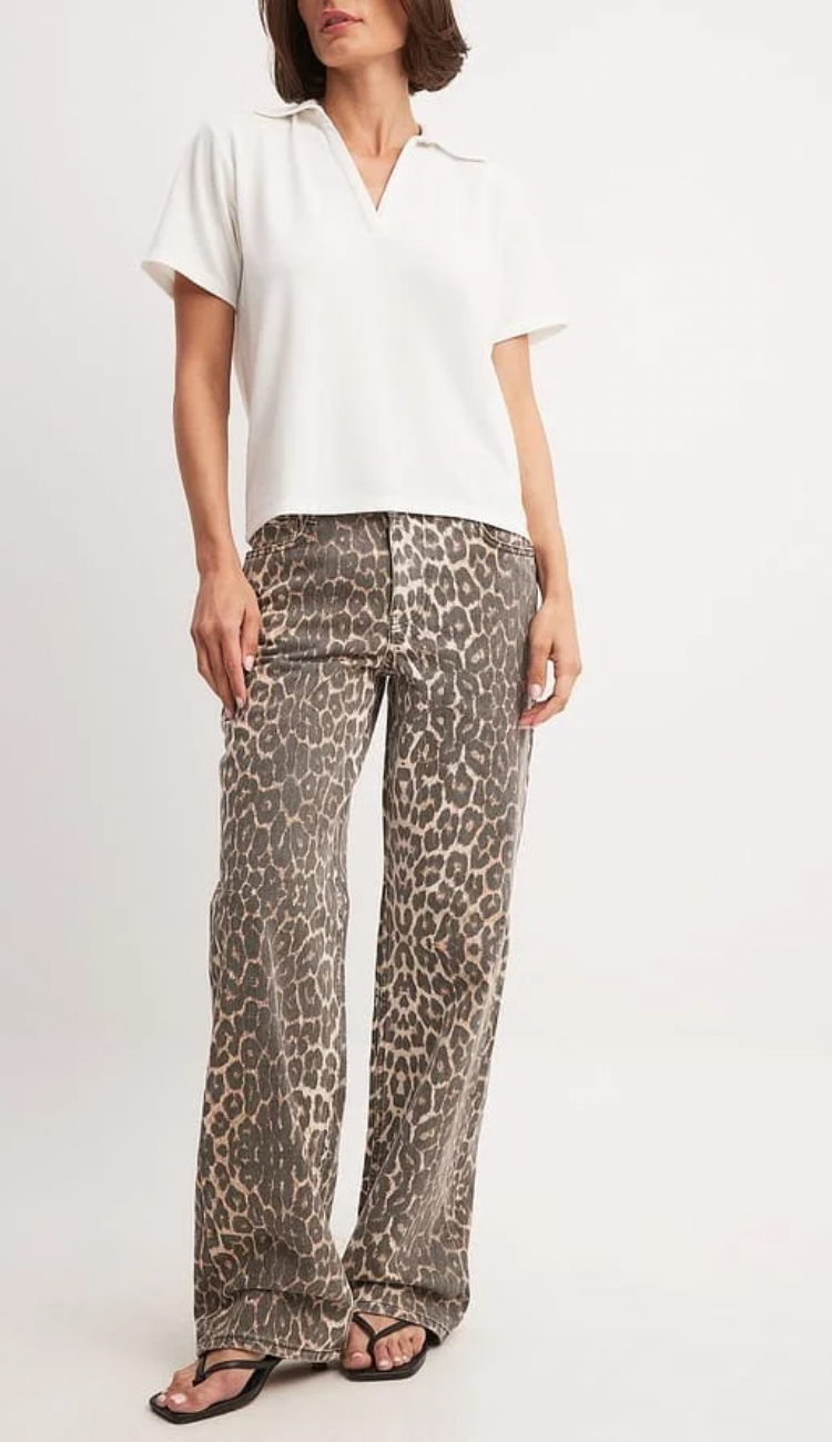 Leopard Print Jeans