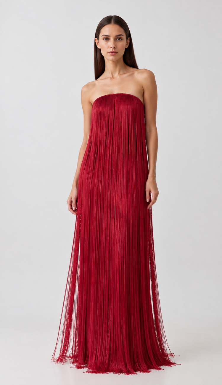 Nylah Red Maxi Dress