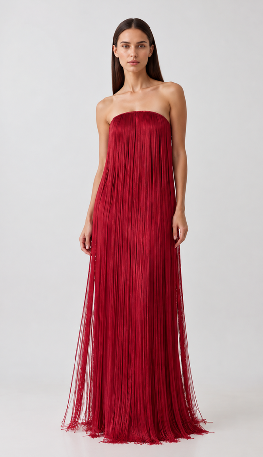 Nylah Red Maxi Dress