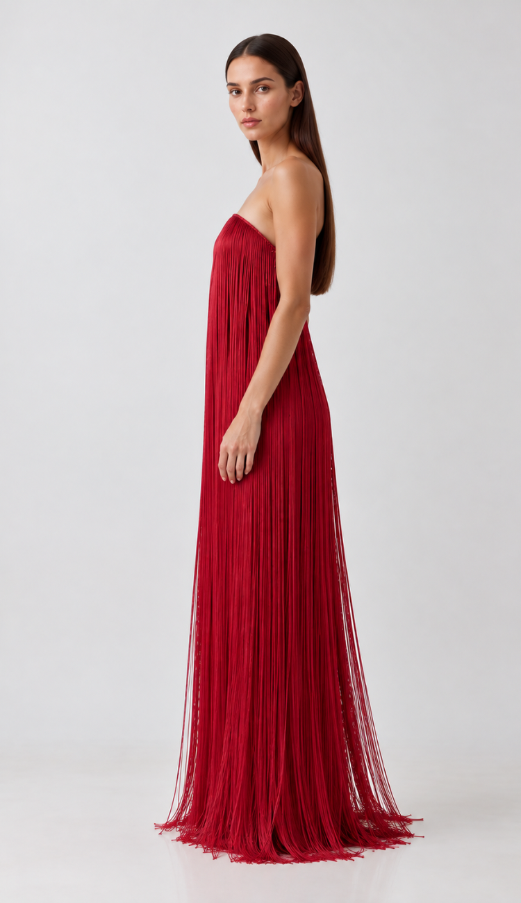 Nylah Red Maxi Dress